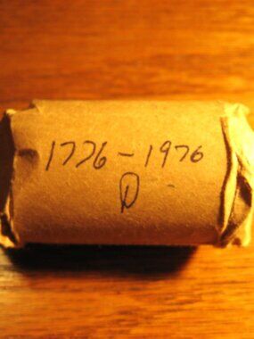 Roll of 1776-1976D Kennedy Half Dollars